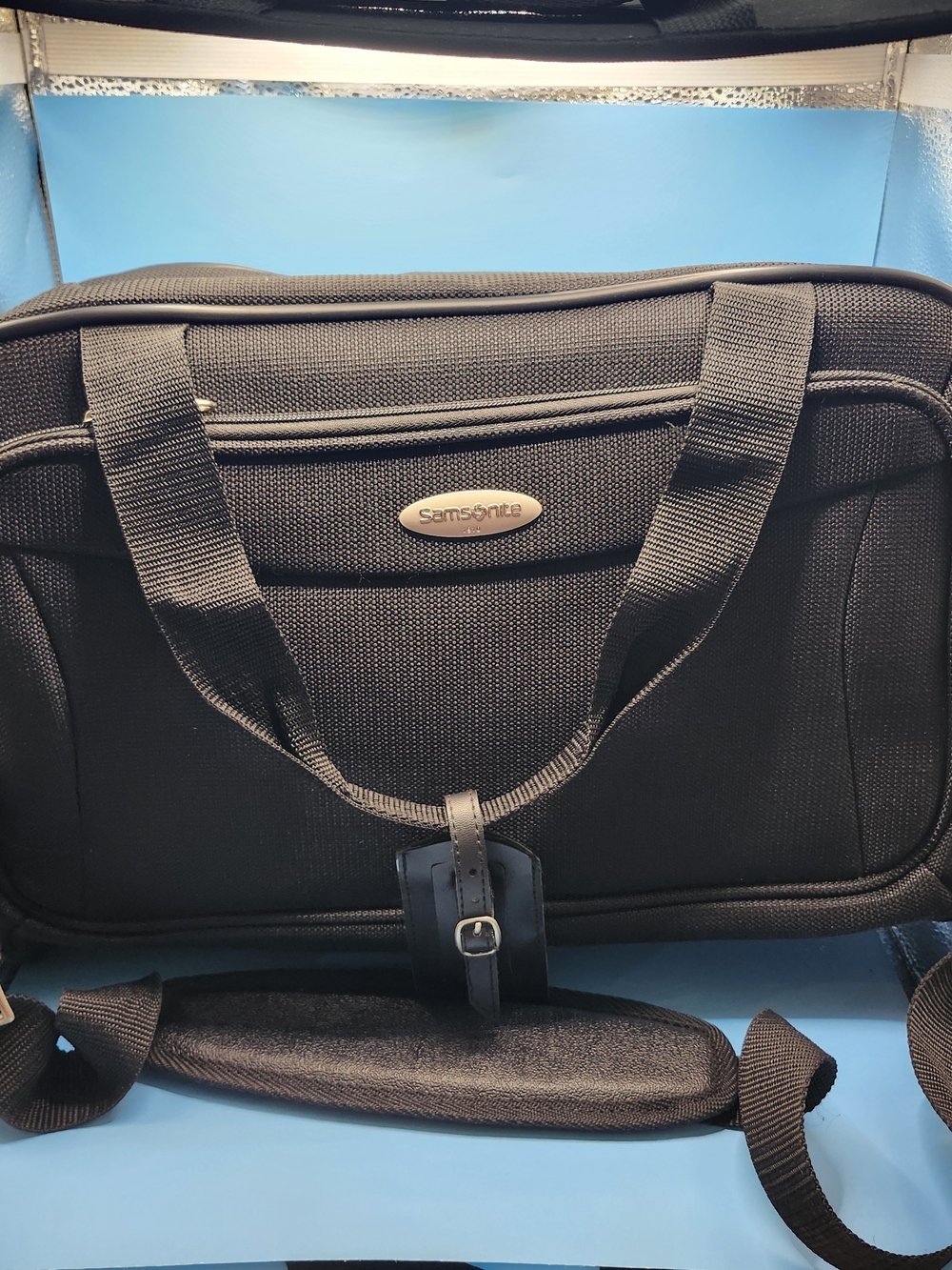Samsonite Tessera Black Boarding Bag/designed as compact carry-on/INCLUDES STRAP
